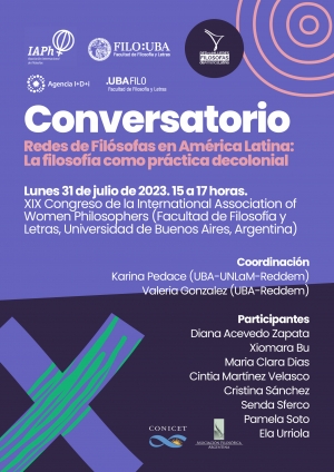 Conversatorio “Redes de Filósofas en América Latina: La filosofía como práctica decolonial”